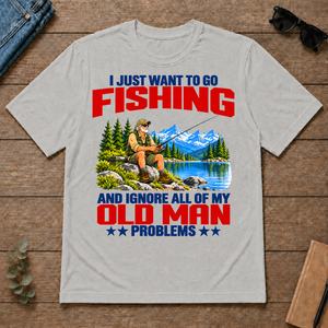 I Just Want To Go Fishing Art - ash - TS2D-Ash