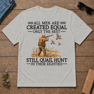 All Men Are Created Equal Quail Hunting 80s - ash - TS2D-Ash