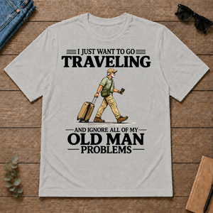 I Just Want To Go Traveling Vintage - ash - TS2D-Ash