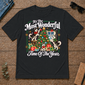 Wonderful Christmas Huskie - black - TS2D-Black