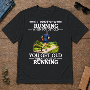 Old Man Don't Stop Running - black - TS2D-Black