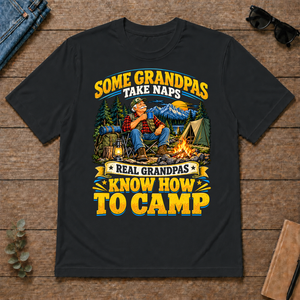 Real Grandpas Know How To Camp - black - TS2D-Black