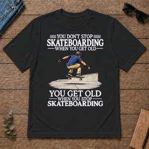 Old Man Don't Stop Skateboarding - black - TS2D-Black