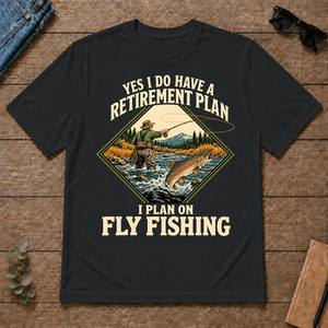 I Plan On Fly Fishing - black - TS2D-Black