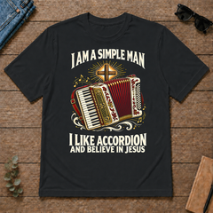 I Like Accordion & Believe In Jesus - black - TS2D-Black