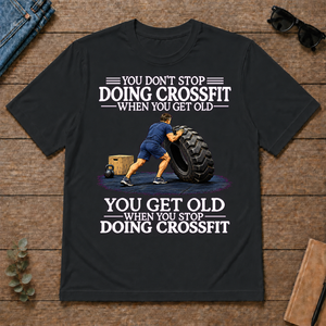 Old Man Don't Stop CrossFit - black - TS2D-Black