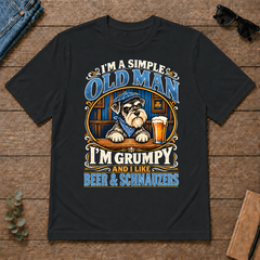 Funny I Like Beer & Schnauzers - black - TS2D-Black