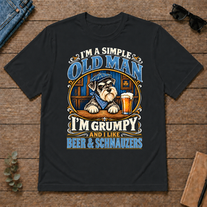 Funny I Like Beer & Schnauzers - black - TS2D-Black