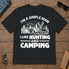 I Like Hunting And Camping - black - TS2D-Black