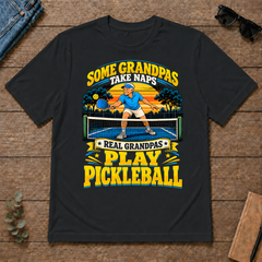 Real Grandpas Play Pickleball - black - TS2D-Black
