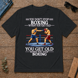 Old Man Don't Stop Boxing - black - TS2D-Black