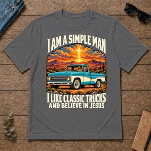 I Like Classic Trucks & Believe In Jesus - charcoal - TS2D-Charcoal