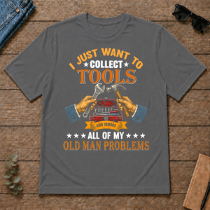Vintage I Just Want To Collect Tools - charcoal - TS2D-Charcoal