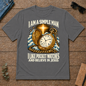 I Like Pocket Watches & Believe In Jesus - charcoal - TS2D-Charcoal