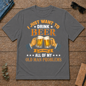 Vintage I Just Want To Drink Beer - charcoal - TS2D-Charcoal