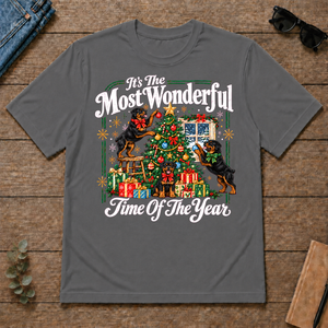 Wonderful Christmas Rottweiler - charcoal - TS2D-Charcoal