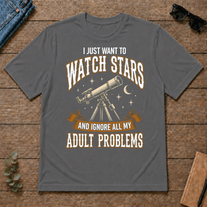 Vintage I Just Want To Watch Stars - charcoal - TS2D-Charcoal
