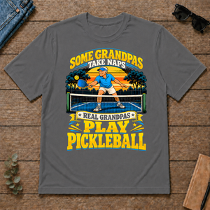 Real Grandpas Play Pickleball - charcoal - TS2D-Charcoal