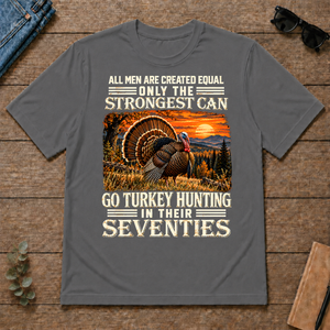 Turkey Hunting Strongest Man In Seventies - charcoal - TS2D-Charcoal