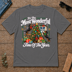 Wonderful Christmas Dachshund - charcoal - TS2D-Charcoal