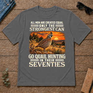 Quail Hunting Strongest Man In Seventies_ - charcoal - TS2D-Charcoal