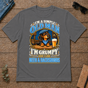 Funny I Like Beer & Dachshunds - charcoal - TS2D-Charcoal