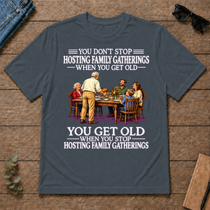 Old Man Don't Stop Hosting Family Gatherings - dark-heather - TS2D-DarkHeather
