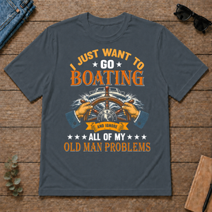 Vintage I Just Want To Go Boating - dark-heather - TS2D-DarkHeather