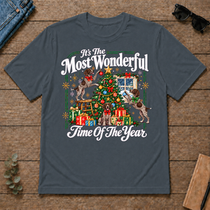 Wonderful Christmas German Shorthaired Pointer - dark-heather - TS2D-DarkHeather
