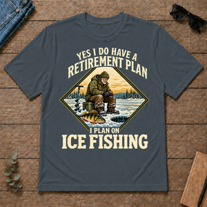 I Plan On Ice Fishing - dark-heather - TS2D-DarkHeather