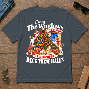 From the Windows to the Walls Jack Russell Terrier - dark-heather - TS2D-DarkHeather