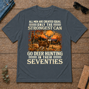 Deer Hunting Strongest Man In Seventies - dark-heather - TS2D-DarkHeather