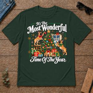 Wonderful Christmas French Bulldog - forest-green - TS2D-ForestGreen