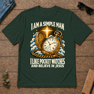 I Like Pocket Watches & Believe In Jesus - forest-green - TS2D-ForestGreen
