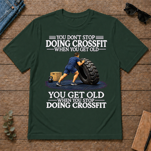 Old Man Don't Stop CrossFit - forest-green - TS2D-ForestGreen