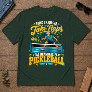Grandpas Play Pickleball - forest-green - TS2D-ForestGreen