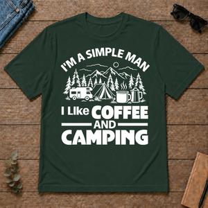 I Like Coffee And Camping - forest-green - TS2D-ForestGreen