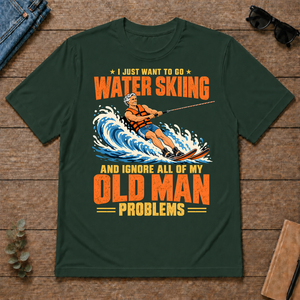 I Just Want To Go Water Skiing - forest-green - TS2D-ForestGreen