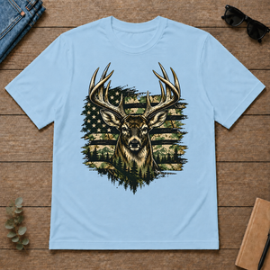 Deer America - light-blue - TS2D-LightBlue