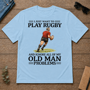 I Just Want To Play Rugby - light-blue - TS2D-LightBlue