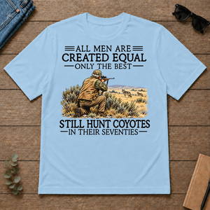 All Men Are Created Equal Coyote Hunting 70s - light-blue - TS2D-LightBlue