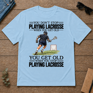 Vintage You Get Old When You Stop Playing Lacrosse - light-blue - TS2D-LightBlue