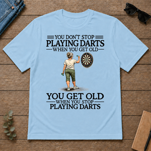 Don't Stop Playing Darts - light-blue - TS2D-LightBlue