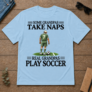 Real Grandpas Play Soccer Vintage - light-blue - TS2D-LightBlue