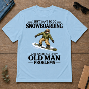 I Just Want To Go Snowboarding - light-blue - TS2D-LightBlue