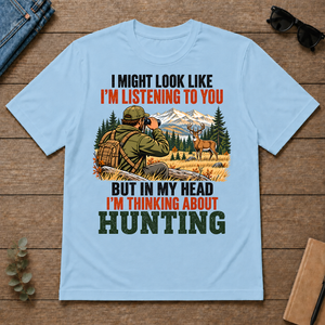 I'm Thinking About Hunting - light-blue - TS2D-LightBlue