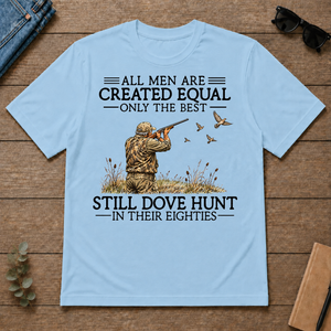All Men Are Created Equal Dove Hunting 80s - light-blue - TS2D-LightBlue