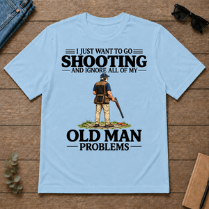 I Just Want To Go Shooting Vintage - light-blue - TS2D-LightBlue