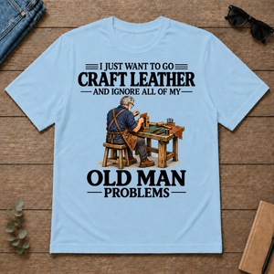I Just Want To Craft Leather Vintage - light-blue - TS2D-LightBlue