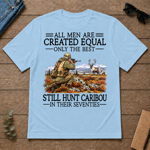 All Men Are Created Equal Caribou Hunting 70s - light-blue - TS2D-LightBlue